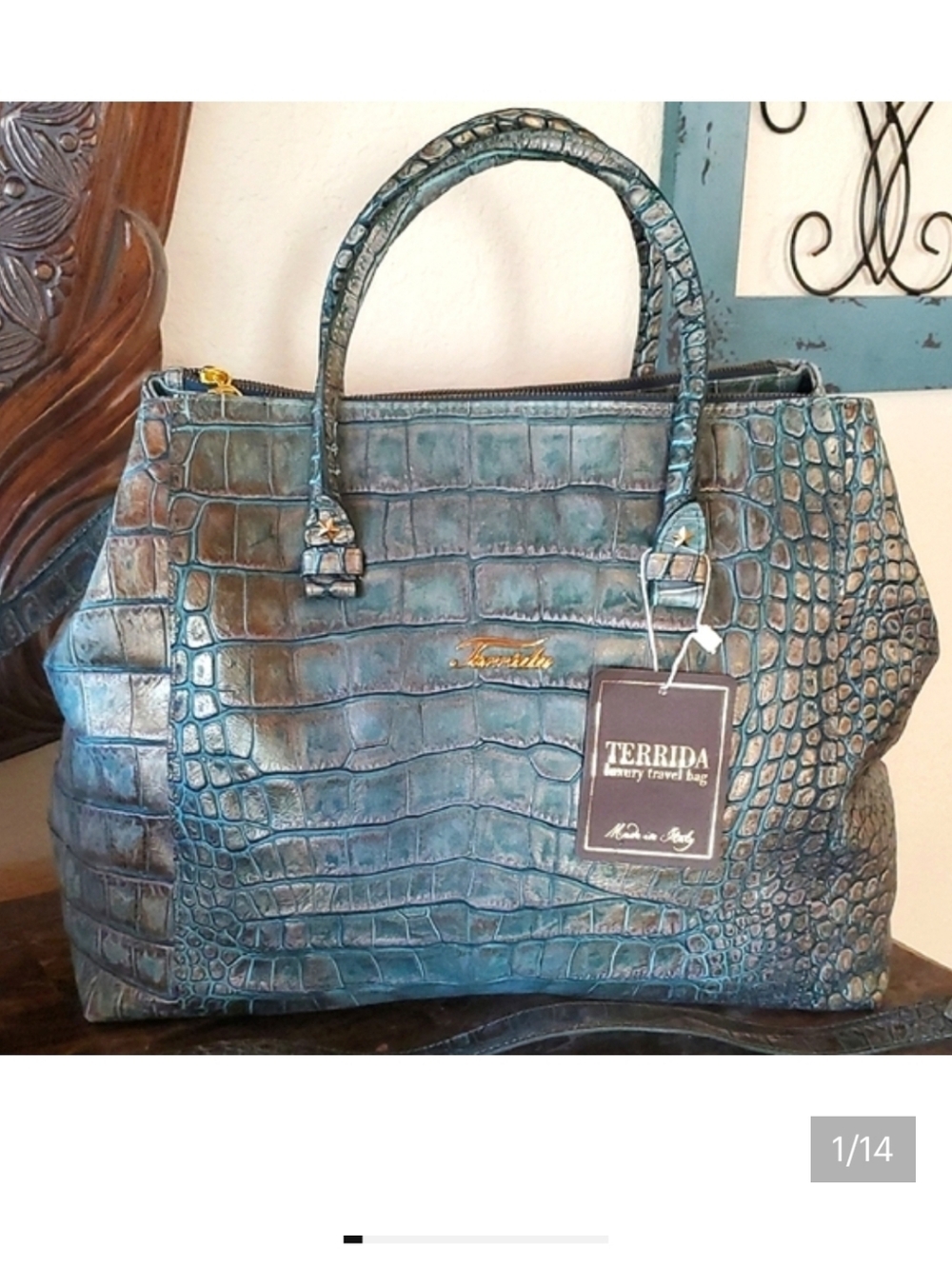 NWT Terrida Linea Cocco Luxury Travel Bag